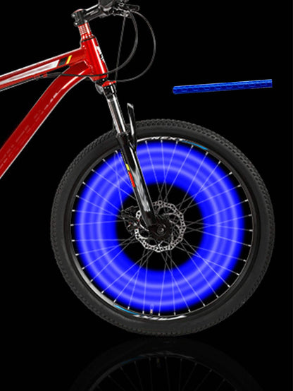 12pcs Blue Color Bicycle Spoke Reflective Strip