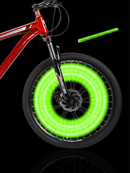 12pcs Blue Color Bicycle Spoke Reflective Strip