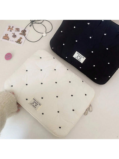 13.6" & 14" Laptop Sleeve- Cute Polka Dot Lightweight Laptop Carrying Case, Compatible With MacBook Laptop Bag Laptop Case Laptop Bag For Ladies
