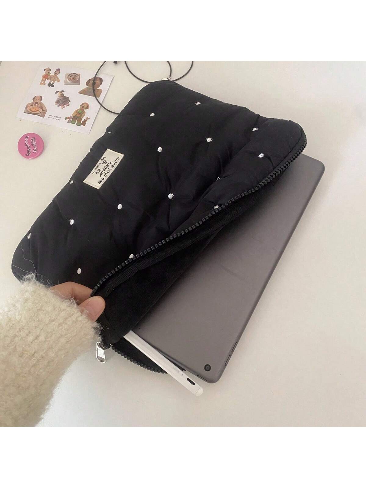13.6" & 14" Laptop Sleeve- Cute Polka Dot Lightweight Laptop Carrying Case, Compatible With MacBook Laptop Bag Laptop Case Laptop Bag For Ladies