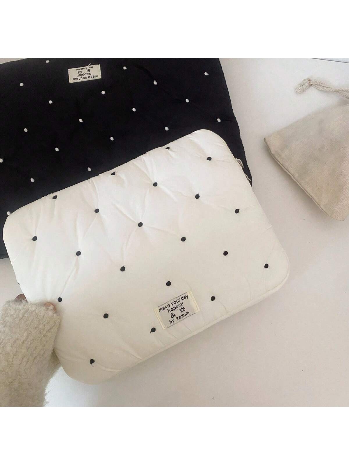 13.6" & 14" Laptop Sleeve- Cute Polka Dot Lightweight Laptop Carrying Case, Compatible With MacBook Laptop Bag Laptop Case Laptop Bag For Ladies