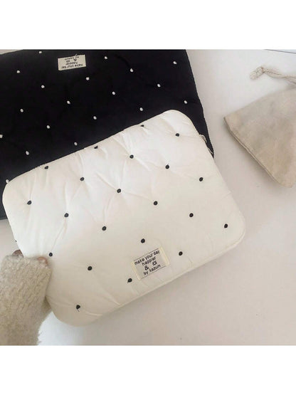 13.6" & 14" Laptop Sleeve- Cute Polka Dot Lightweight Laptop Carrying Case, Compatible With MacBook Laptop Bag Laptop Case Laptop Bag For Ladies