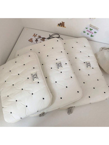 13.6" & 14" Laptop Sleeve- Cute Polka Dot Lightweight Laptop Carrying Case, Compatible With MacBook Laptop Bag Laptop Case Laptop Bag For Ladies