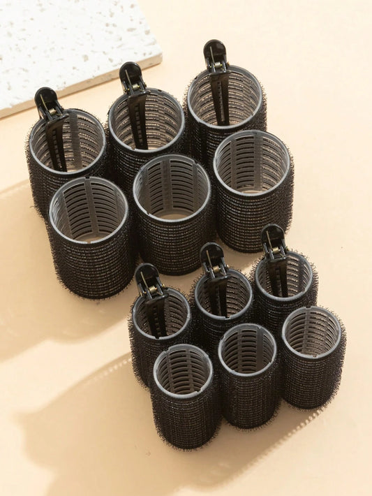 18pcs/Set Large Size Hair Rollers With Clips, Self-Gripping Curler Suitable For Long/Medium/Short Hair And Bangs, DIY Hair Curling Tool (Includes 12pcs Large Roller Tubes + 6pcs Clips)(36pcs/18pcs/3pc