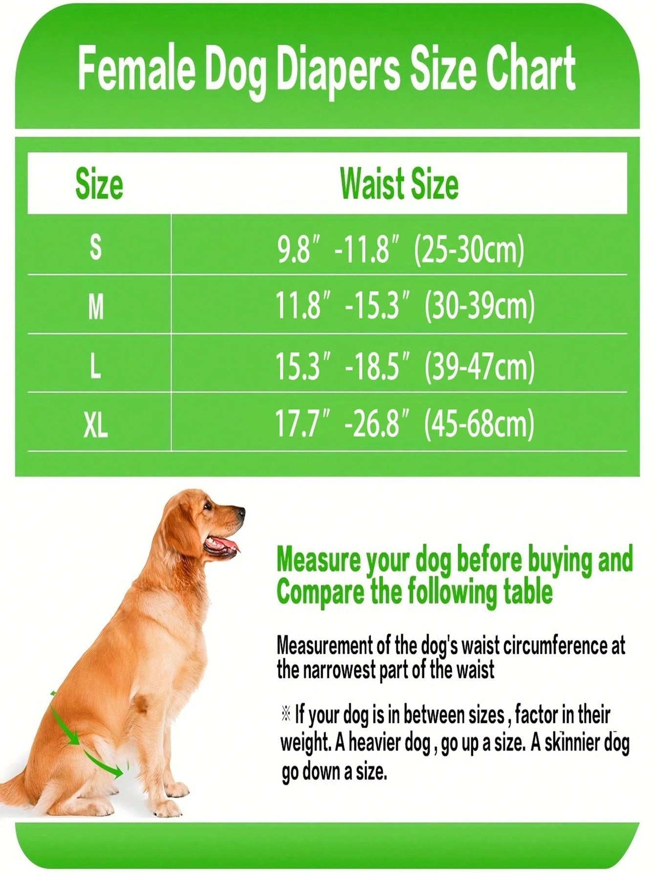 1Pack/3pcs Female Dog Diapers, High Absorbency Washable Dog Diapers For Female Dogs In Heat, Incontinence, Or Excitement Urination