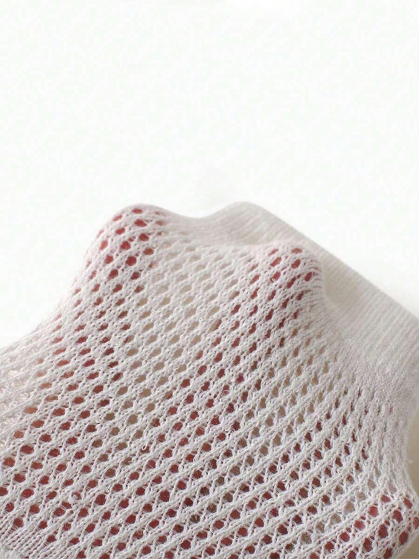 1pair Baby Crawling Knee Pads, With Embroidery Design, Anti-Slip Breathable Mesh Material, Suitable For 0-3 Years Old Infants For Crawling, Learning To Walk, Outdoor/Indoor Activities, And Slip Resist