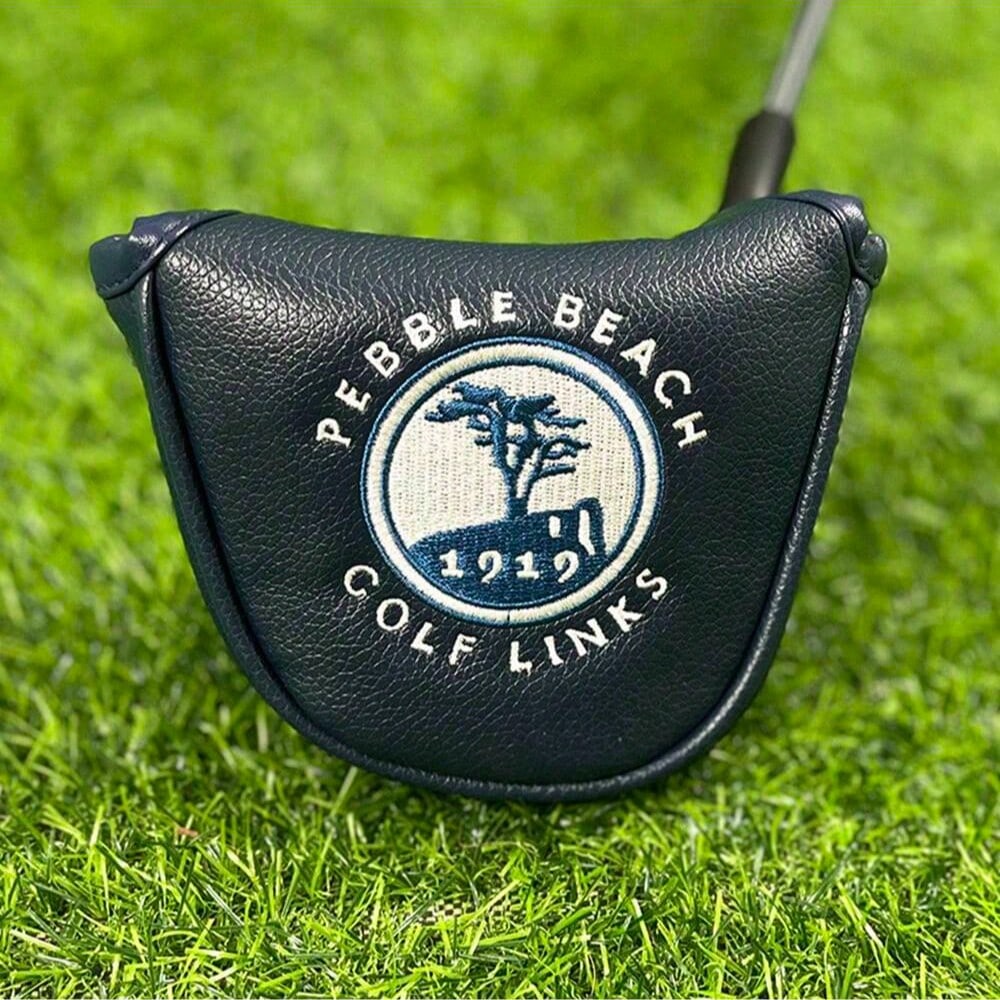 1pc 1919 Golf Club Head Cover, Golf Putter Cover, Golf Fashion Club Cover, Suitable For Male And Female Outdoor Enthusiasts, Easy To Use Magnetic Closure, Waterproof And Durable Materials, Is A Golf C