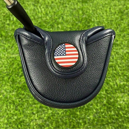 1pc 1919 Golf Club Head Cover, Golf Putter Cover, Golf Fashion Club Cover, Suitable For Male And Female Outdoor Enthusiasts, Easy To Use Magnetic Closure, Waterproof And Durable Materials, Is A Golf C
