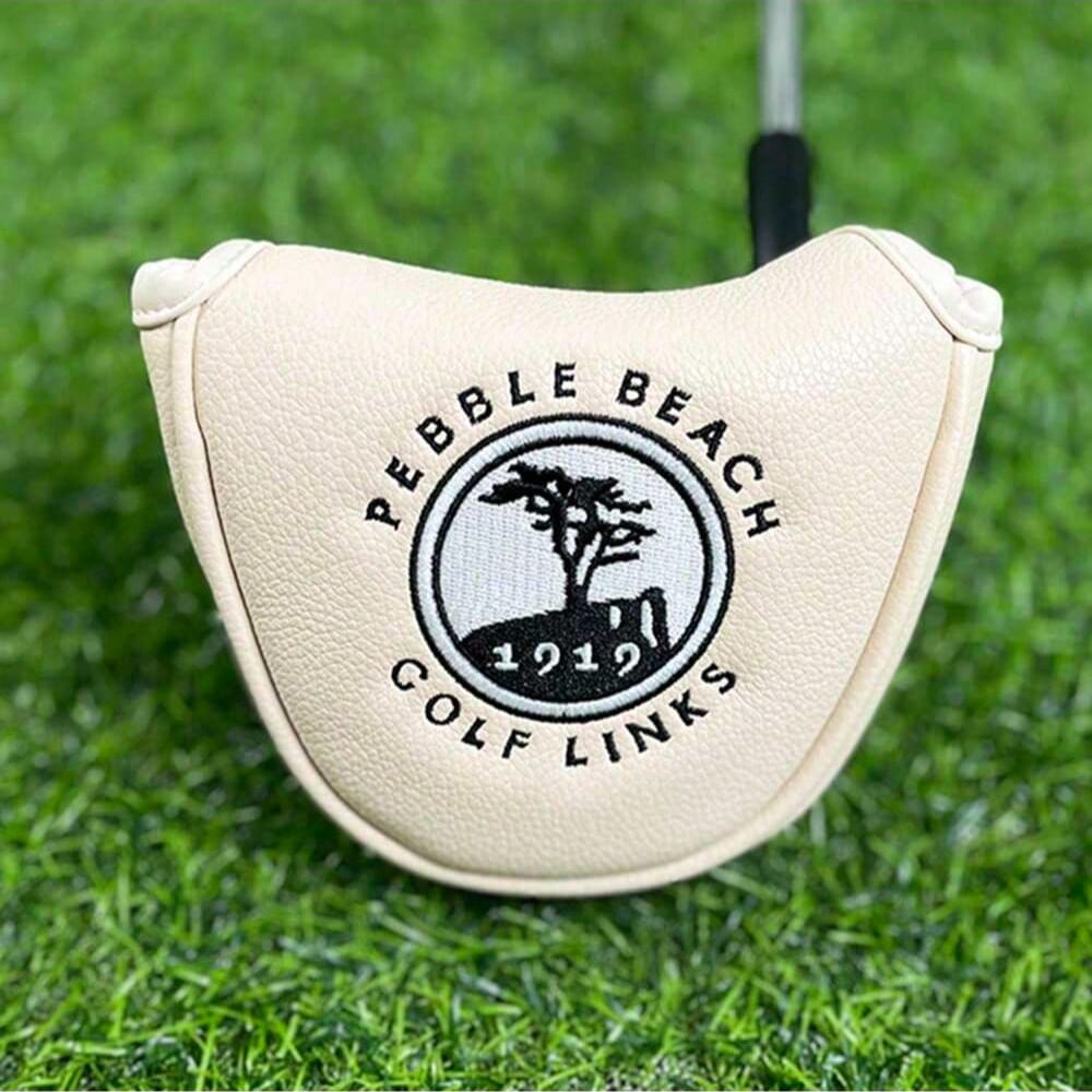 1pc 1919 Golf Club Head Cover, Golf Putter Cover, Golf Fashion Club Cover, Suitable For Male And Female Outdoor Enthusiasts, Easy To Use Magnetic Closure, Waterproof And Durable Materials, Is A Golf C
