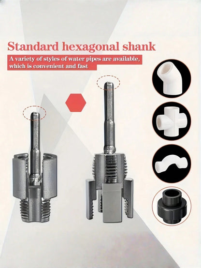 1PC 2 In 1 Pipe Threader Cutter Multifunctional Metal Plumbing Tool For DIY Enthusiasts Home Repair Must Have Efficient Durable