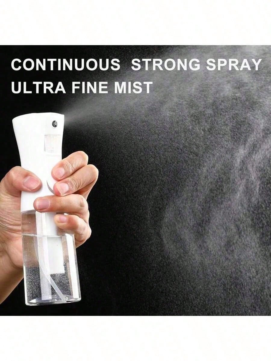 1pc 2026 New Continuous Fine Mist Spray Bottle, Multi-Purpose Handheld Sprayer For Hair, Facial Toner, Alcohol, Plants, Home Cleaning, Portable Liquid Container, Bathroom Daily Care, Summer Holiday Tr