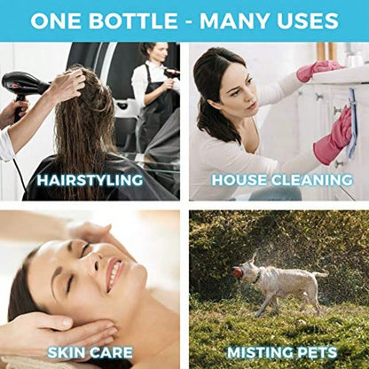 1pc 2026 New Continuous Fine Mist Spray Bottle, Multi-Purpose Handheld Sprayer For Hair, Facial Toner, Alcohol, Plants, Home Cleaning, Portable Liquid Container, Bathroom Daily Care, Summer Holiday Tr