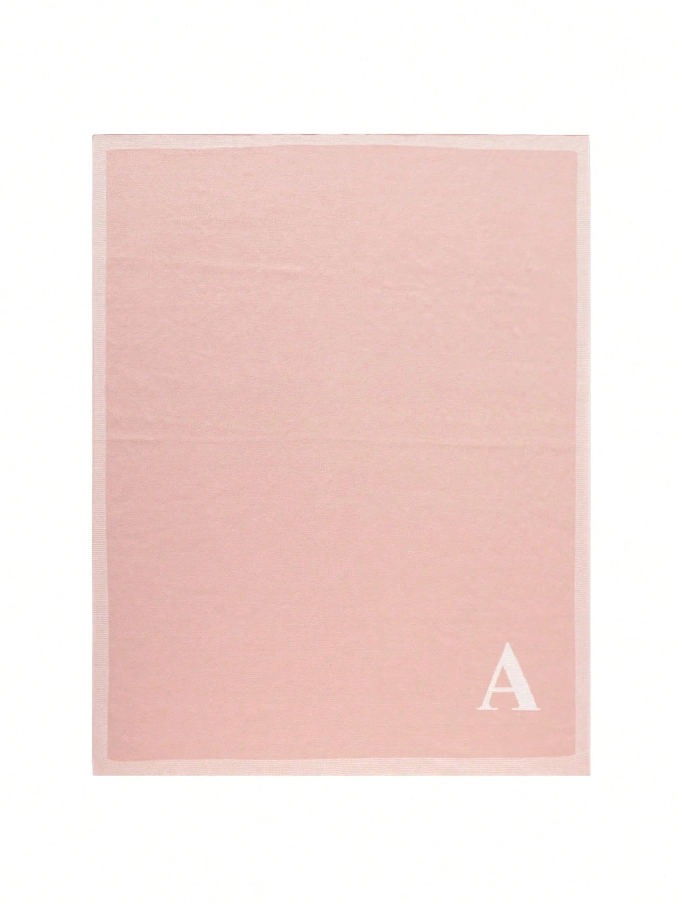 1pc 26 Letter Knitted Baby Blanket, Personalized Soft Infant Throw Blanket For All Seasons