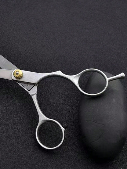 1pc/2pcs Black & Gold Hair Cutting Scissors- Bangs Trimmer, Thinning Shears, Hairdressing Salon & Home Hair Care Tools,Slick Back Brush,Barber Accessories,Hair Dryer,Hair,Barber,Hair Tools,Hair Produ