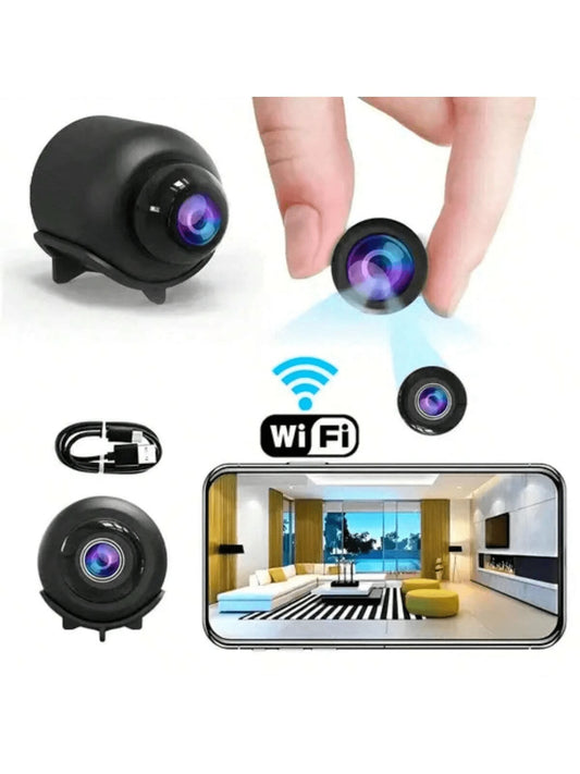 1pc/ 2pcs Small Wireless Invisible Smart Camera, HD WiFi Mini Surveillance Camera With Support, Motion Detection And App Control, Suitable For Indoor And Outdoor Dog And Cat Monitoring, Home Surveill