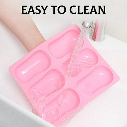 1pc 6-Cavity Silicone Soap Mold, DIY Handmade Bath Bomb Silicone Mold, Handmade Soap Making Supplies, Easy Unmold Handmade Soap Making Tool