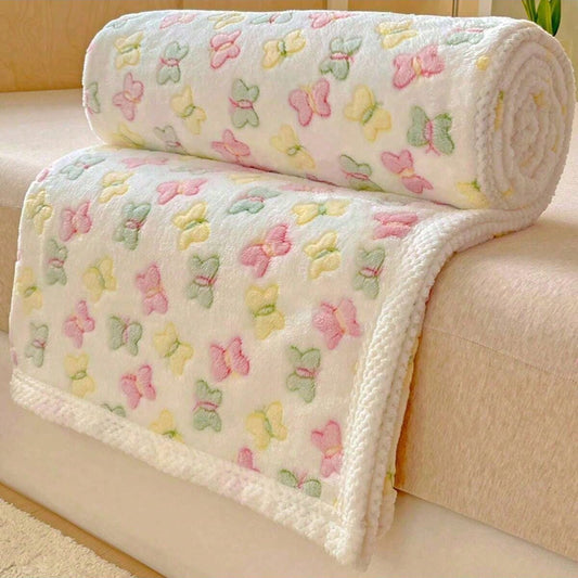 1pc 70x100cm Baby Blanket, Cute Cartoon Pattern, Suitable For All Seasons, Soft & Comfortable, Newborn Gift, Essential For Baby Room