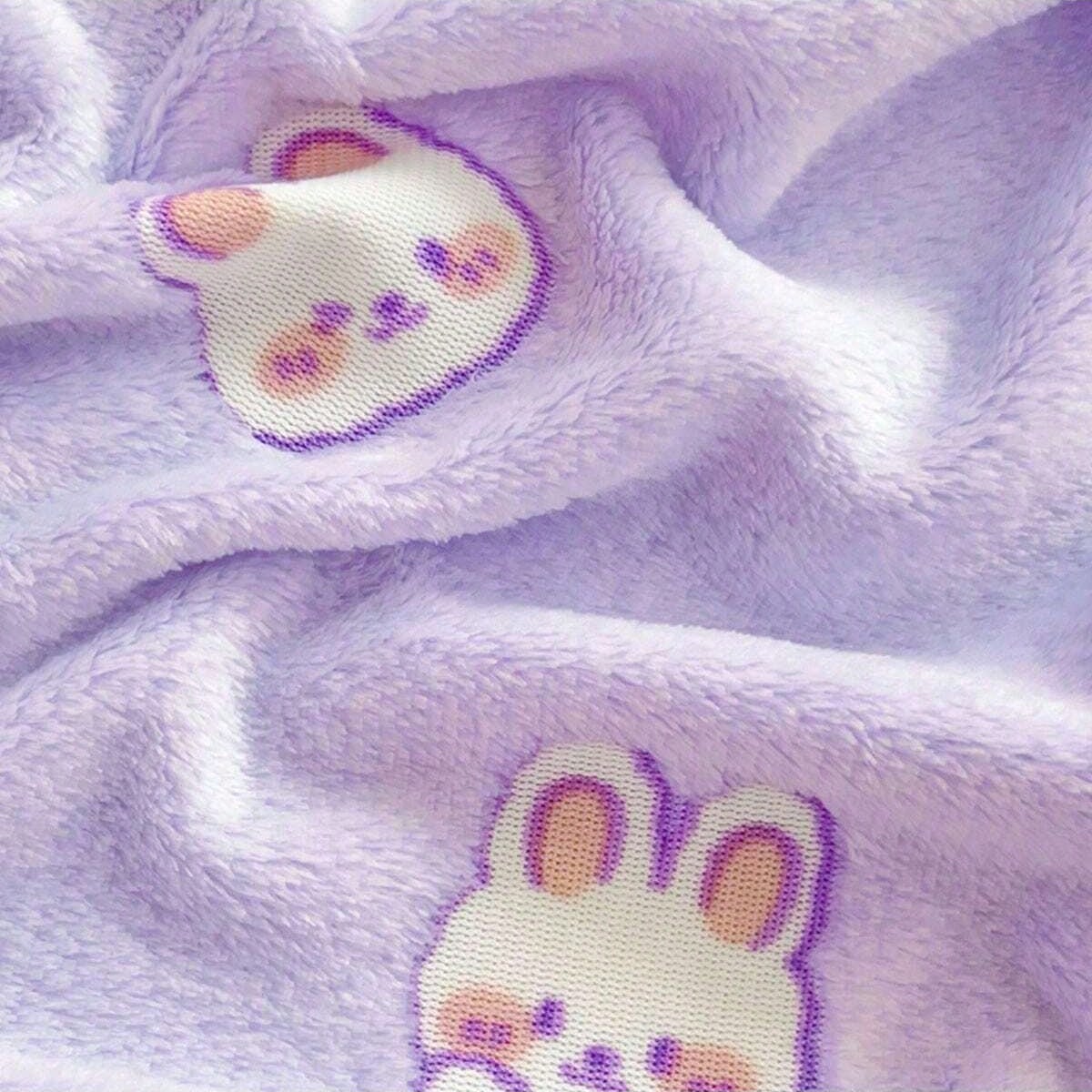 1pc 70x100cm Baby Blanket, Cute Cartoon Pattern, Suitable For All Seasons, Soft & Comfortable, Newborn Gift, Essential For Baby Room