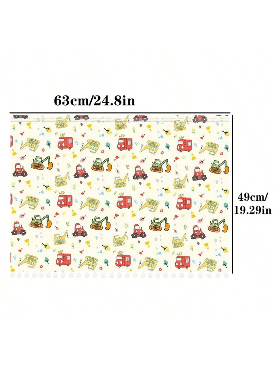 1pc Adjustable Car Sunshade Curtain- Children's Privacy Window Curtain, UV Protection, Heat Insulation, Suction Cup Sunshade For Vehicles, Ensures Baby's Comfortable Sleep