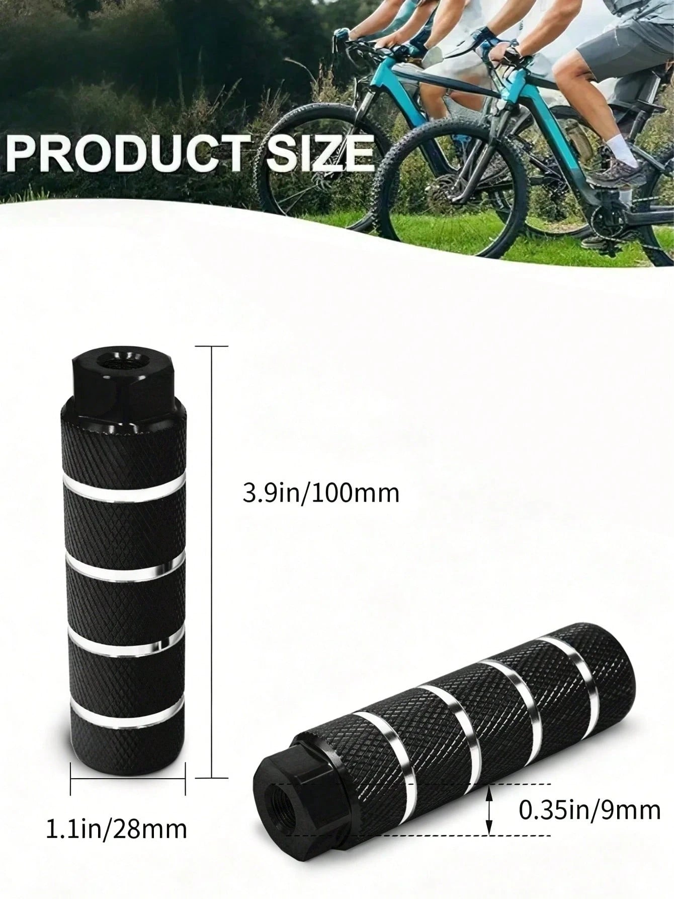 1pc Aluminum Bicycle Pedal, Suitable For Mountain Bike, BMX Bike Parts