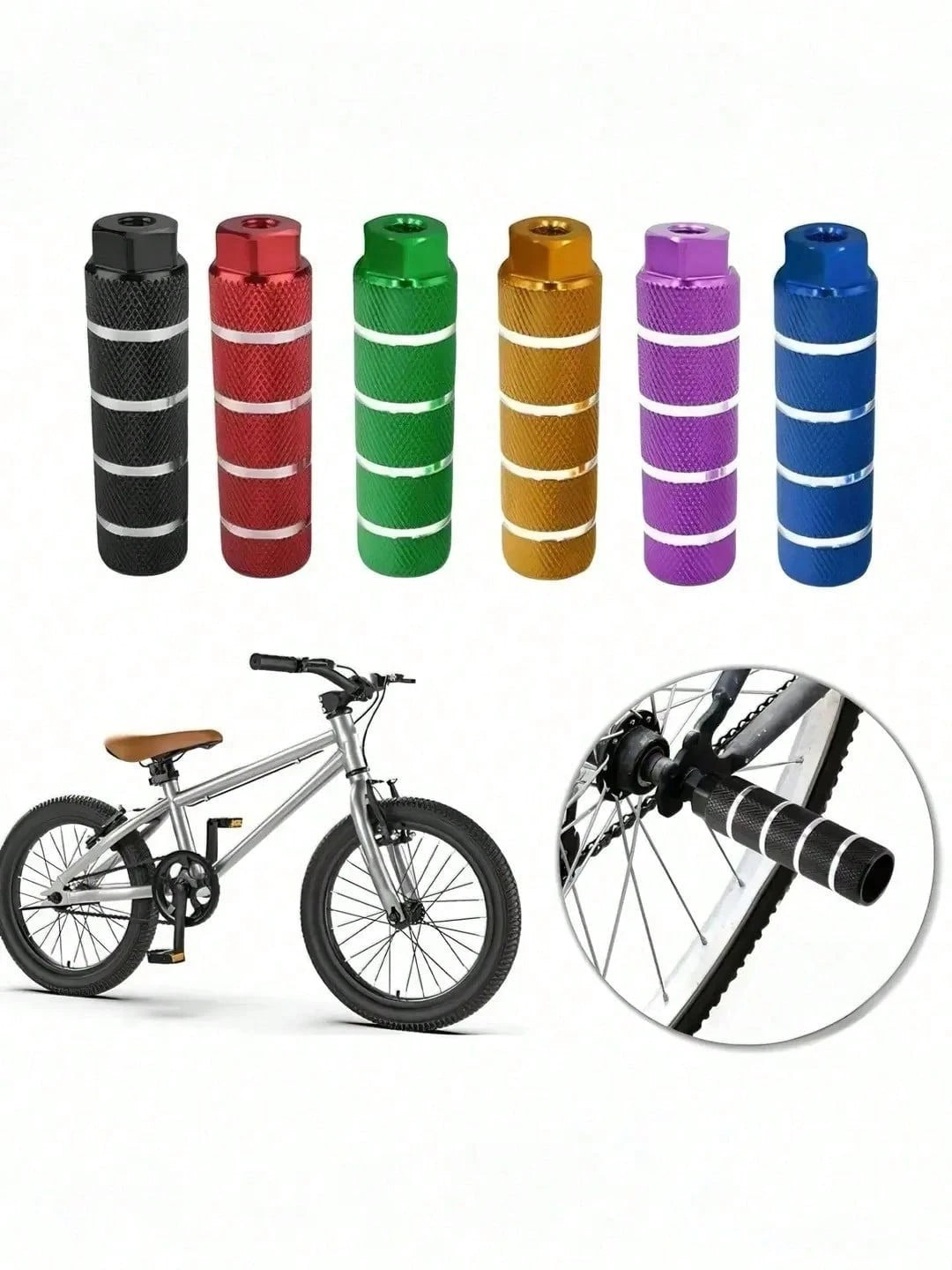 1pc Aluminum Bicycle Pedal, Suitable For Mountain Bike, BMX Bike Parts