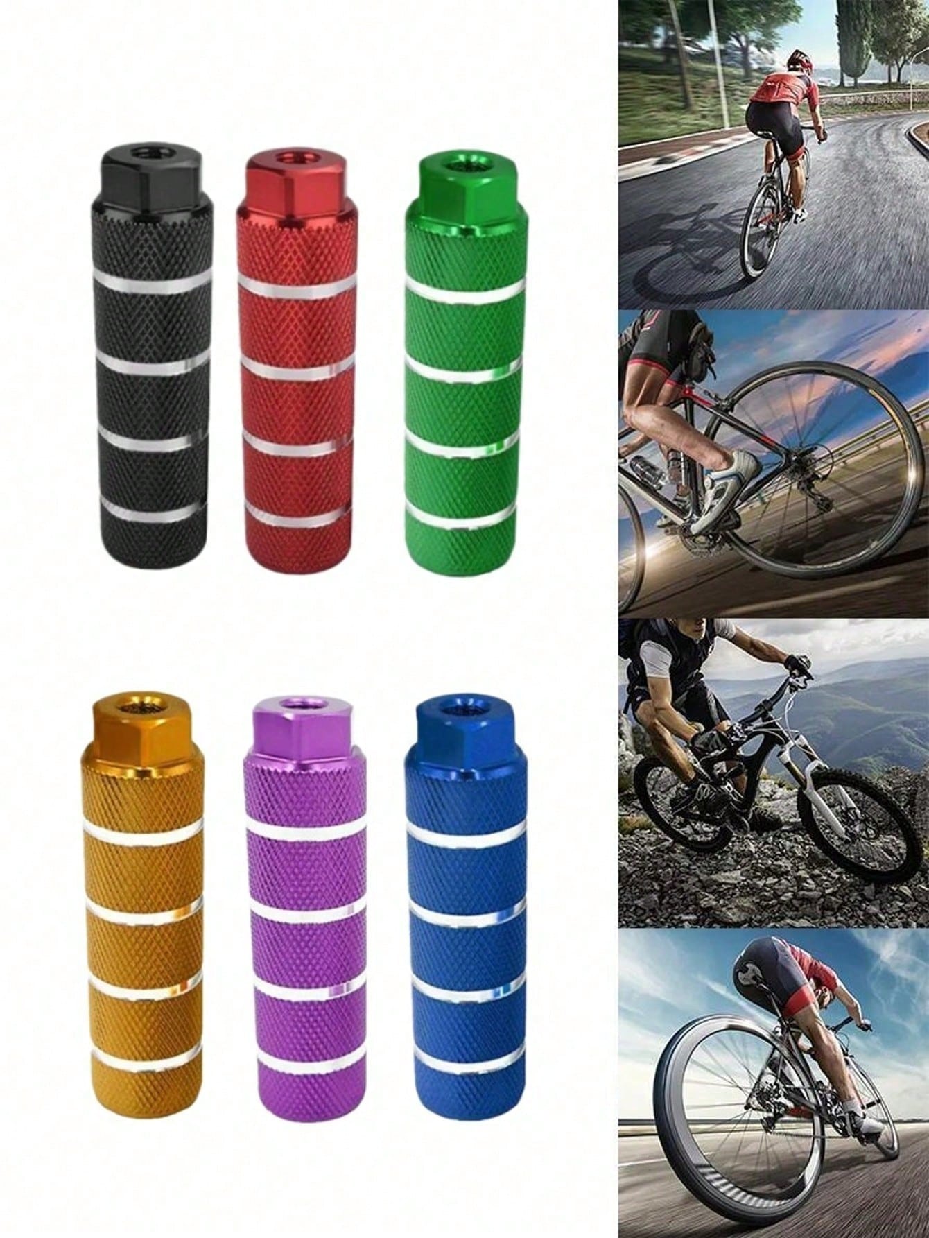 1pc Aluminum Bicycle Pedal, Suitable For Mountain Bike, BMX Bike Parts