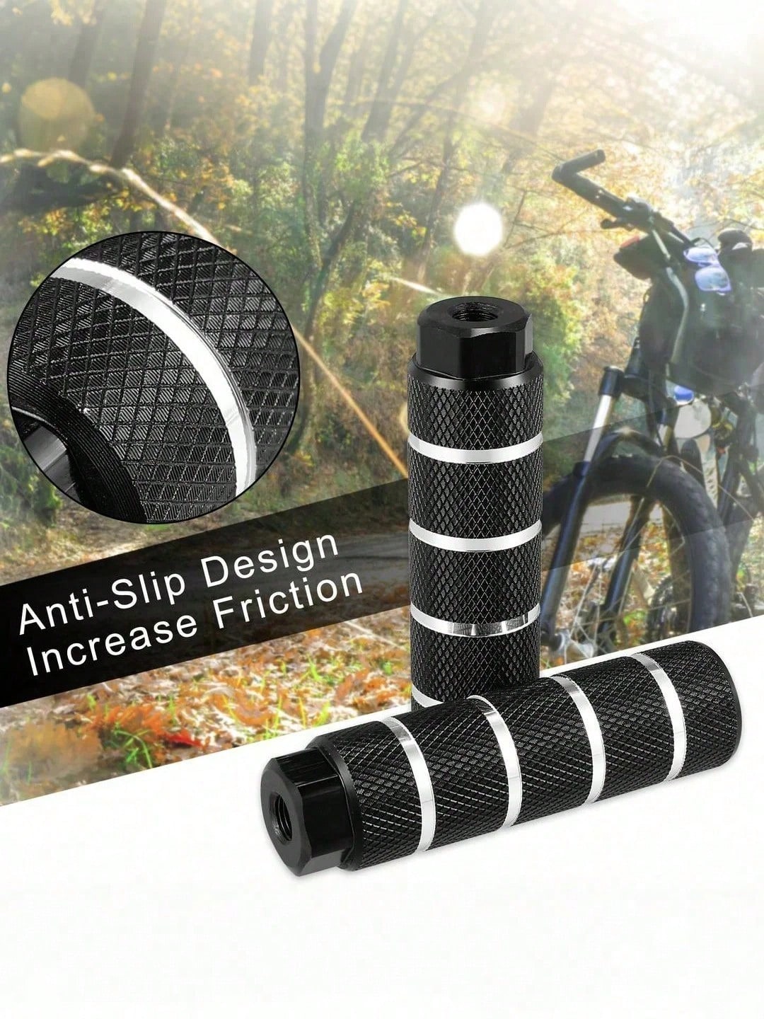 1pc Aluminum Bicycle Pedal, Suitable For Mountain Bike, BMX Bike Parts