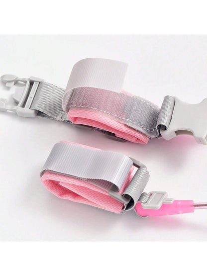1pc Anti-Lost Tether Baby Wrist Link Chain Retractable Anti-Lost Rope Leash Bracelet With Key Lock, Upgraded Version
