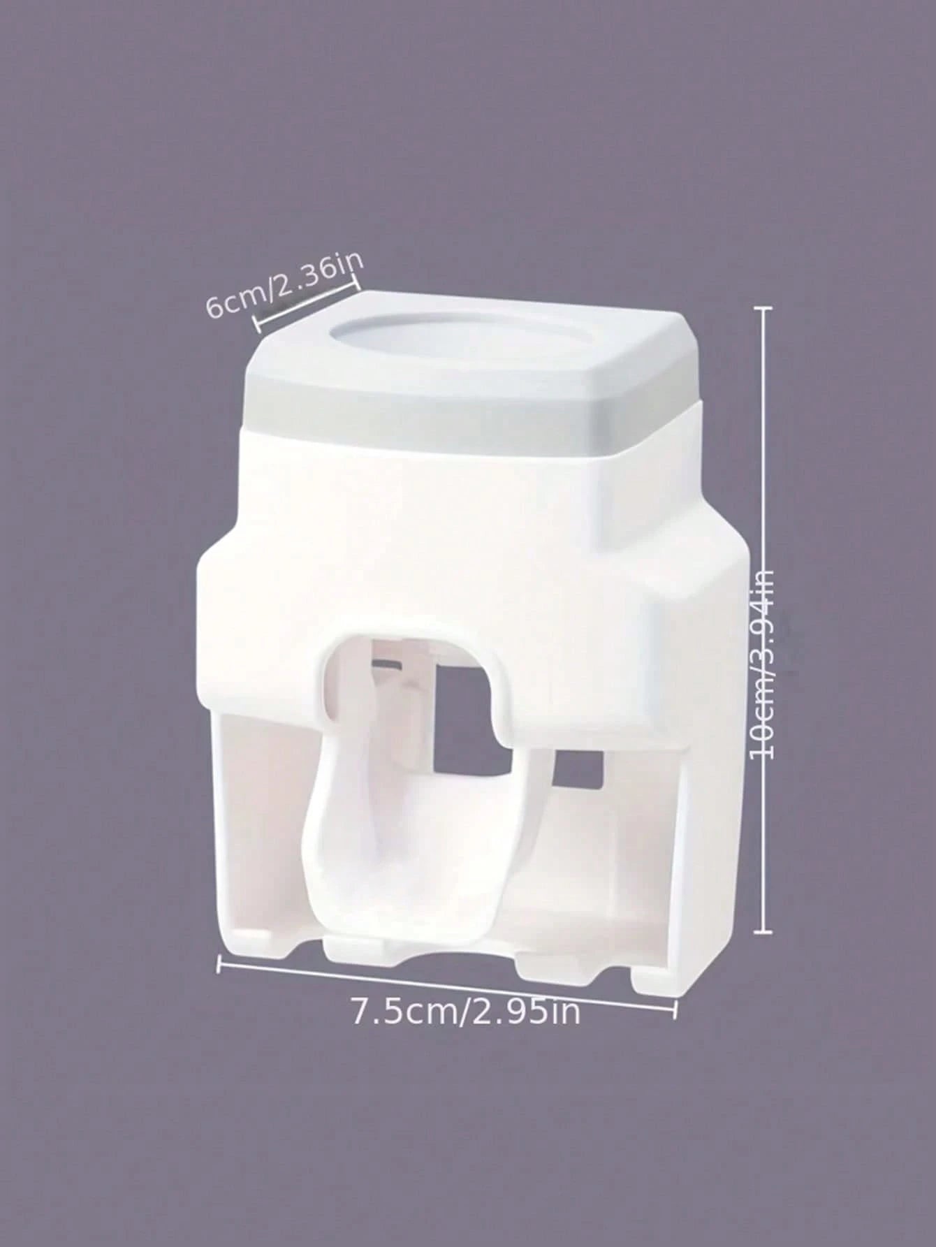 1pc Automatic Toothpaste Dispenser With Toothbrush Holder Wall Mount Bathroom & Kitchen Tool (Random Color) Home Bathroom Decor Fall Decor Back To School