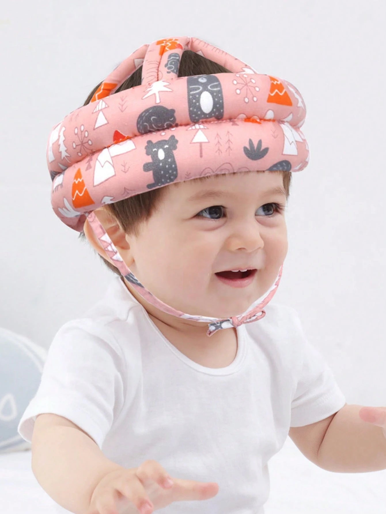 1pc Baby Anti-Collision Cap, Toddler Anti-Fall Head Protect Hat, Breathable & Washable, Suitable For All Seasons