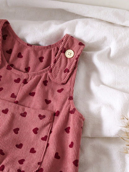 1pc Baby Corduroy Overalls Long Pants, Spring/Autumn
