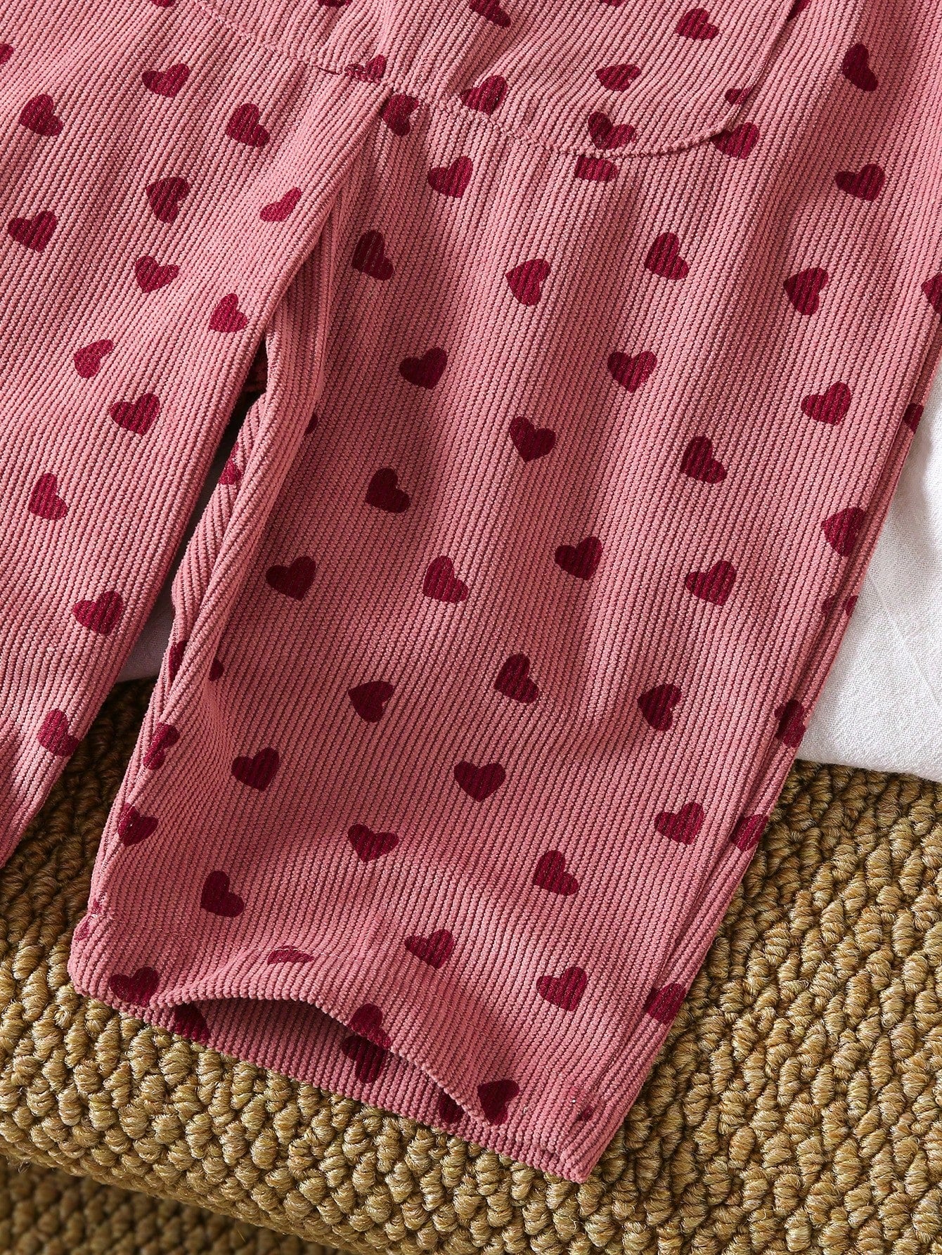 1pc Baby Corduroy Overalls Long Pants, Spring/Autumn
