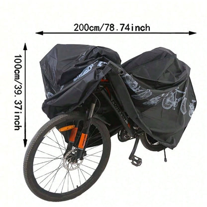 1pc Basic/Lightweight & Portable Electric Bicycle/Motorcycle Dust Cover, Outdoor Waterproof Sunshade Bike Jacket, Suitable For All Seasons