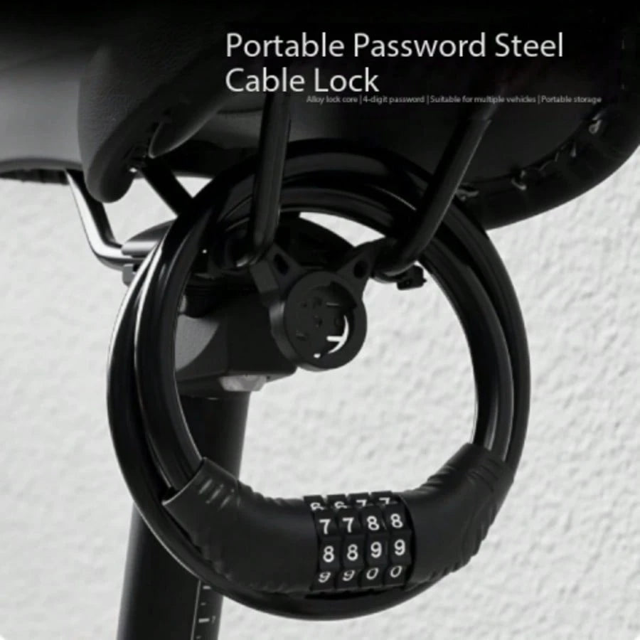 1pc Bicycle 4-Digit Combination Lock, Portable Cycling Gear For Mountain Bike