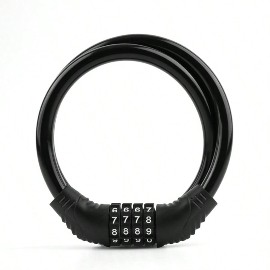 1pc Bicycle 4-Digit Combination Lock, Portable Cycling Gear For Mountain Bike
