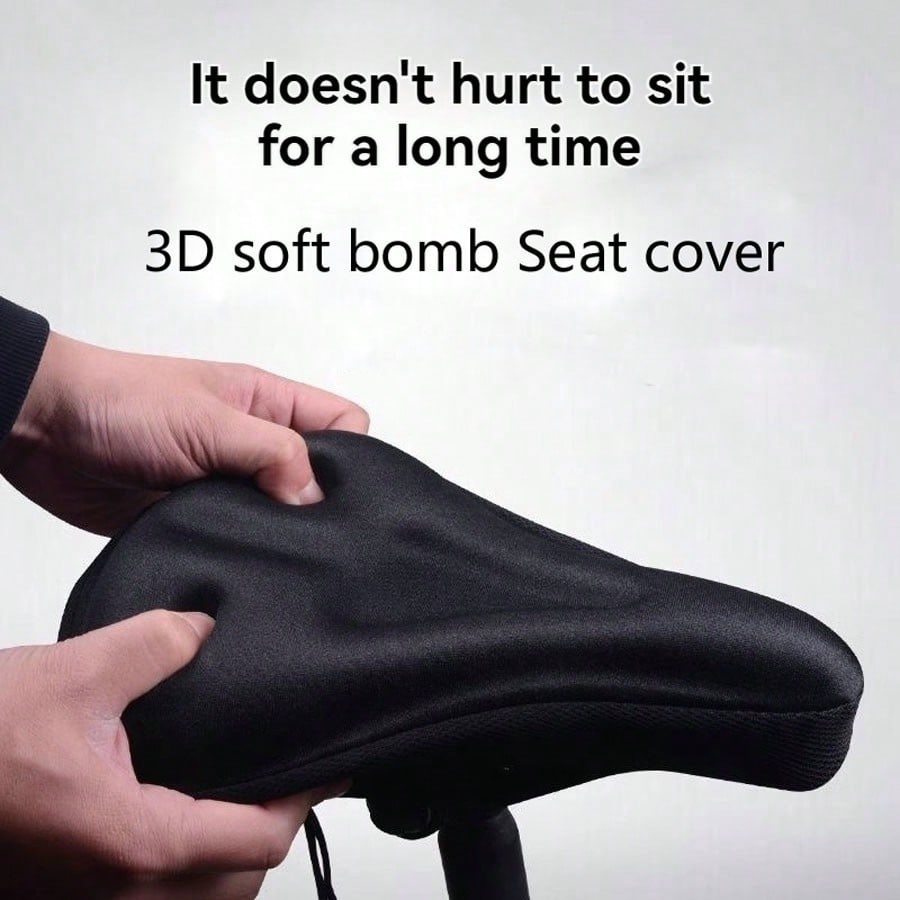 1pc Bicycle Saddle Cover, Thicken Mountain Bike Seat Cover Accessories