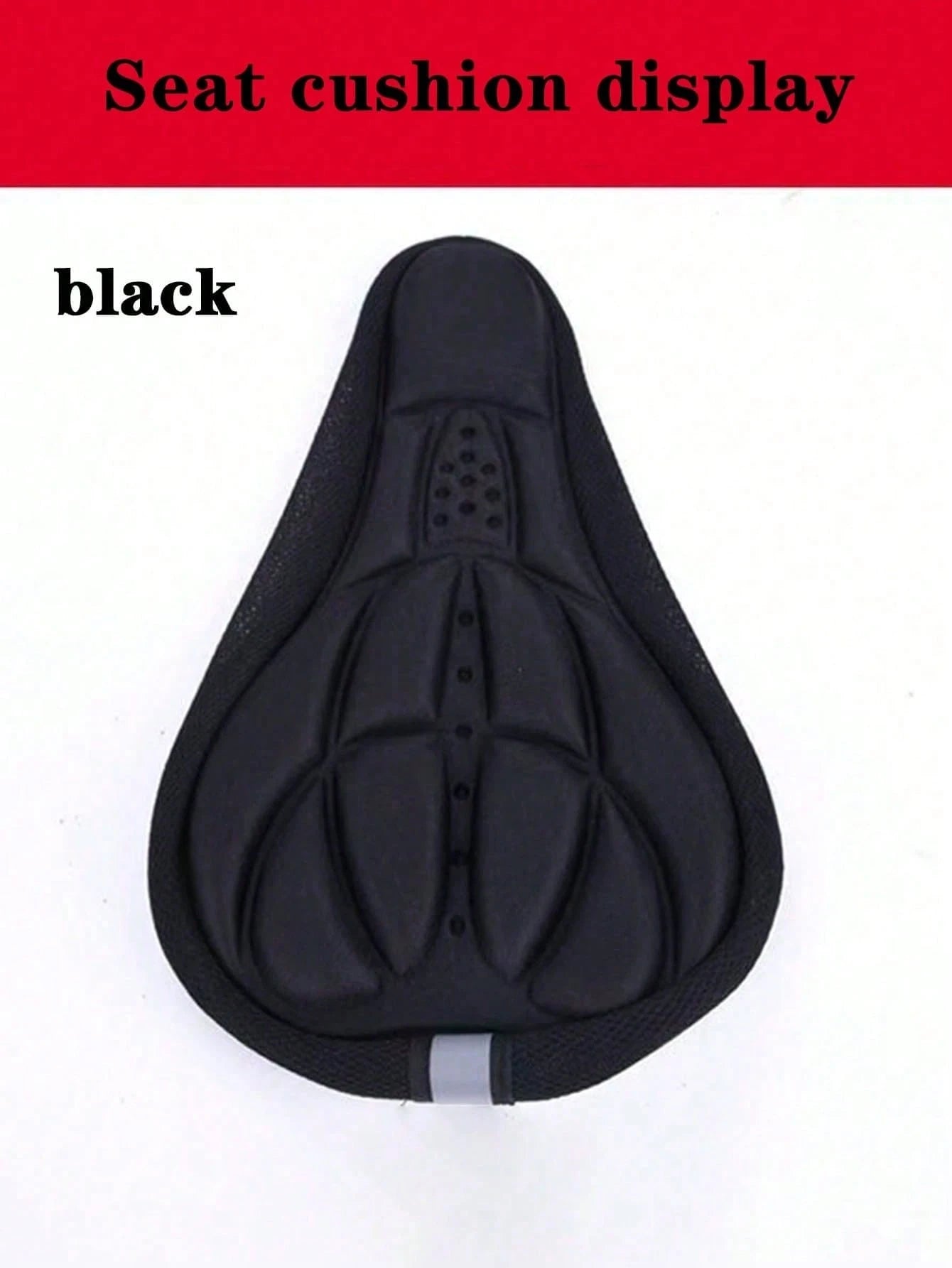 1pc Bicycle Seat Cover, Soft Foam Bike Seat Cover, Shock-Absorbing Breathable Comfortable, Suitable For Outdoor Cycling, Mountain Bike, Road Bike, Exercise Bike And Daily Commute