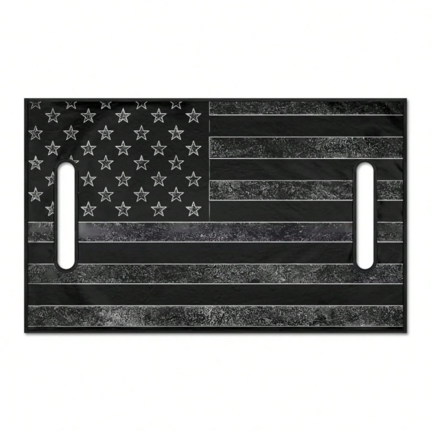 1PC Black And White American Flag Golf Cart Seat Cover, Vintage Patriotic Print, Breathable Polyester Seat Protector, Universal Fit For Most Standard Golf Carts,Golf Cart Seat Blanket, Golf Blanket, G