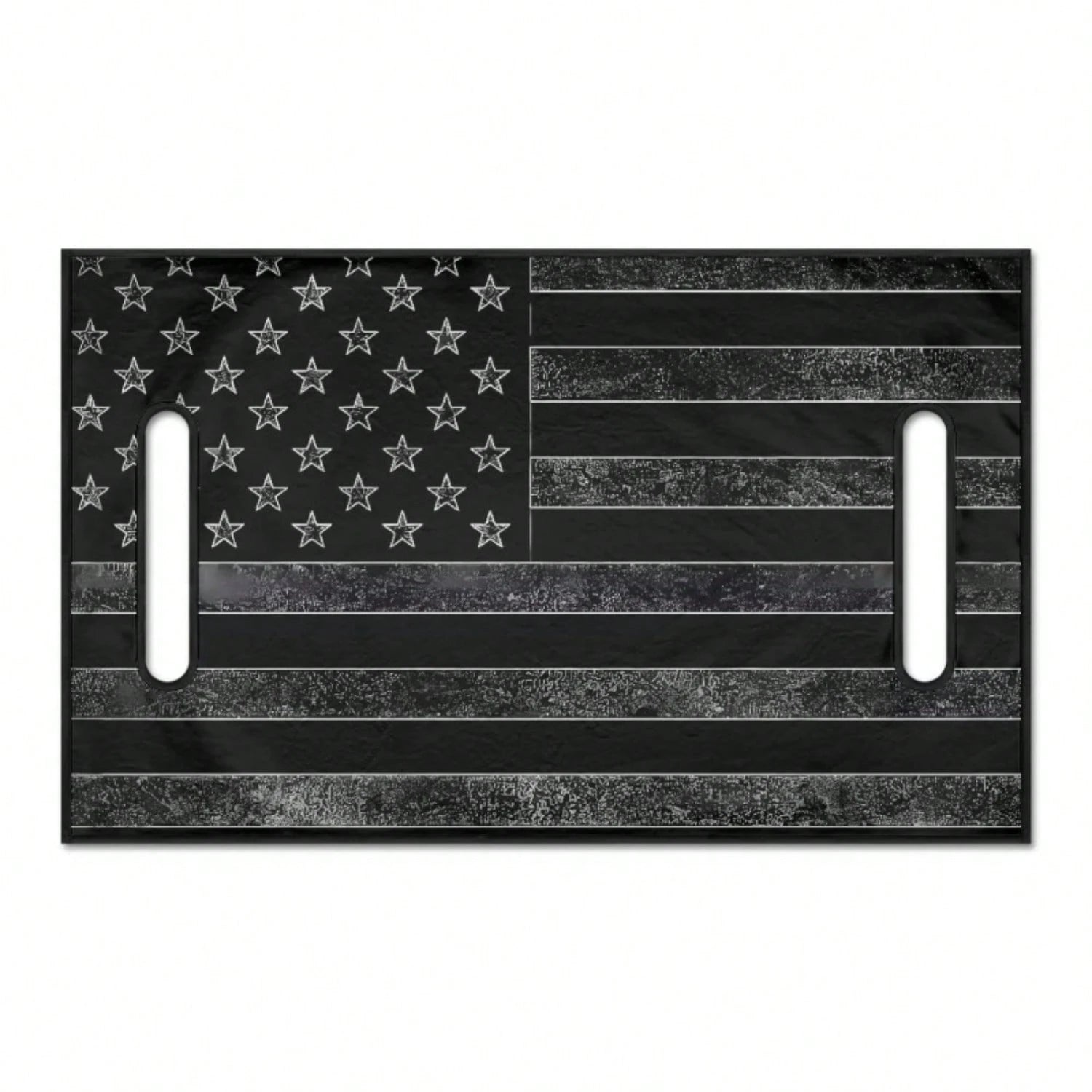 1PC Black And White American Flag Golf Cart Seat Cover, Vintage Patriotic Print, Breathable Polyester Seat Protector, Universal Fit For Most Standard Golf Carts,Golf Cart Seat Blanket, Golf Blanket, G