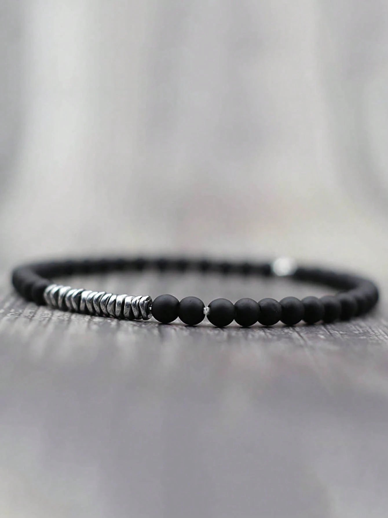 1pc Bohemian Style Turquoise Beaded Bracelet, Men's Daily Decorative Jewelry Gift, Fashionable Punk Style, Create Look