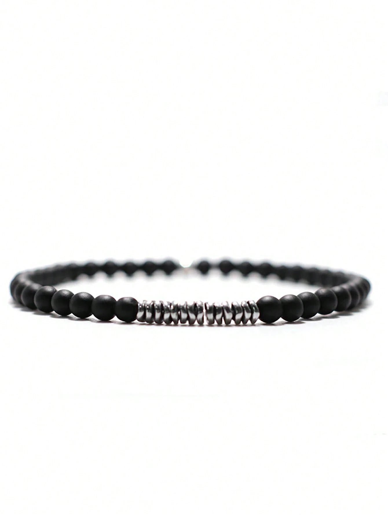 1pc Bohemian Style Turquoise Beaded Bracelet, Men's Daily Decorative Jewelry Gift, Fashionable Punk Style, Create Look