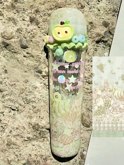 1pc Cartoon Bear Farm Cute Rabbit Apple Sheep Clock 3D Nail Art Silicone Mold