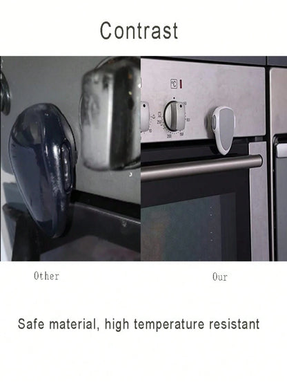 1pc Child Lock,Gray Oven Lock,Heat-Resistant Material,Easy Installation And Use,No Tools Required,Prevent Burns And Suitable For Oven Use,Kitchen Supplies Baby Shower Family Decorations Gifts