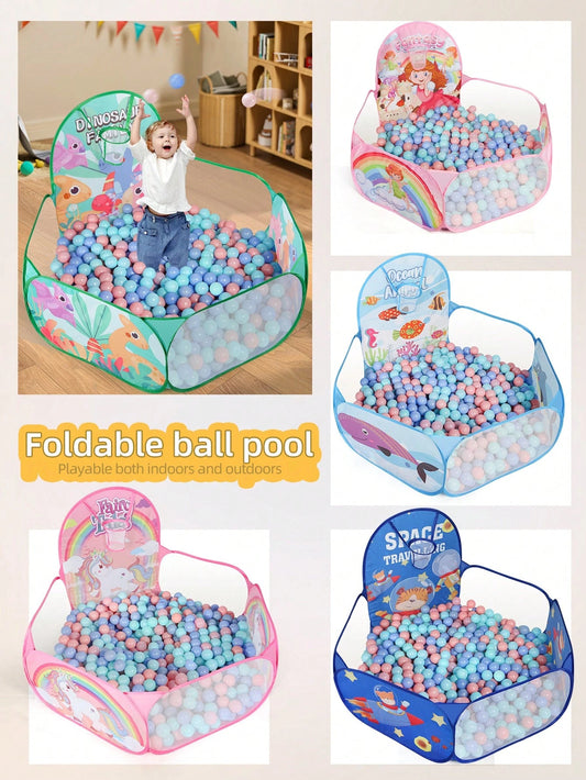 1pc Children's Fabric Ball Pit, Large Capacity Foldable Portable One-Click Storage, Indoor Fun Interactive Playhouse Tent Toy For Toddlers, Boys & Girls, Halloween, Thanksgiving, Birthday Gift, Daycar