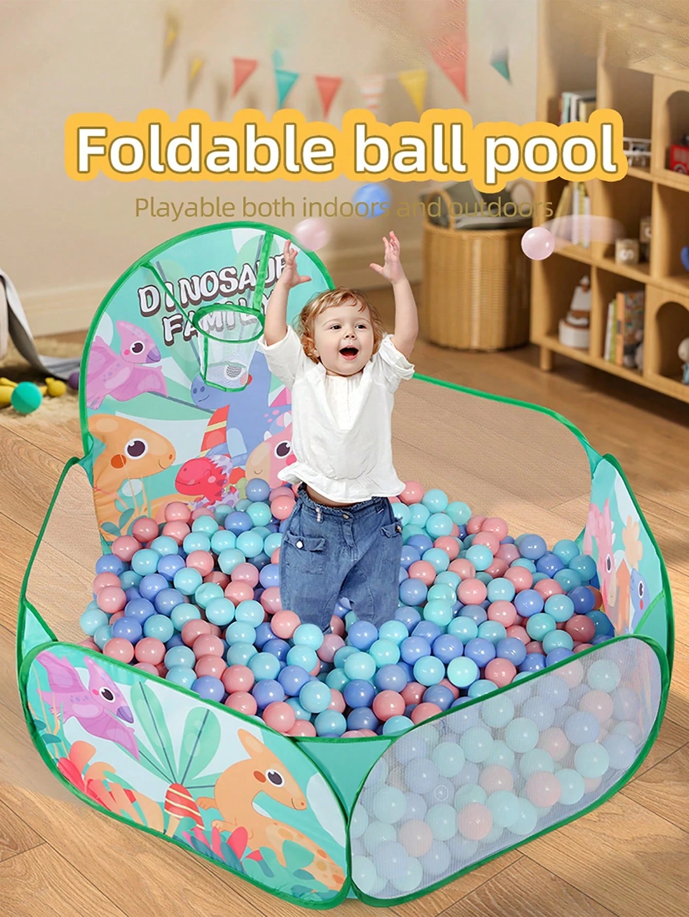 1pc Children's Fabric Ball Pit, Large Capacity Foldable Portable One-Click Storage, Indoor Fun Interactive Playhouse Tent Toy For Toddlers, Boys & Girls, Halloween, Thanksgiving, Birthday Gift, Daycar