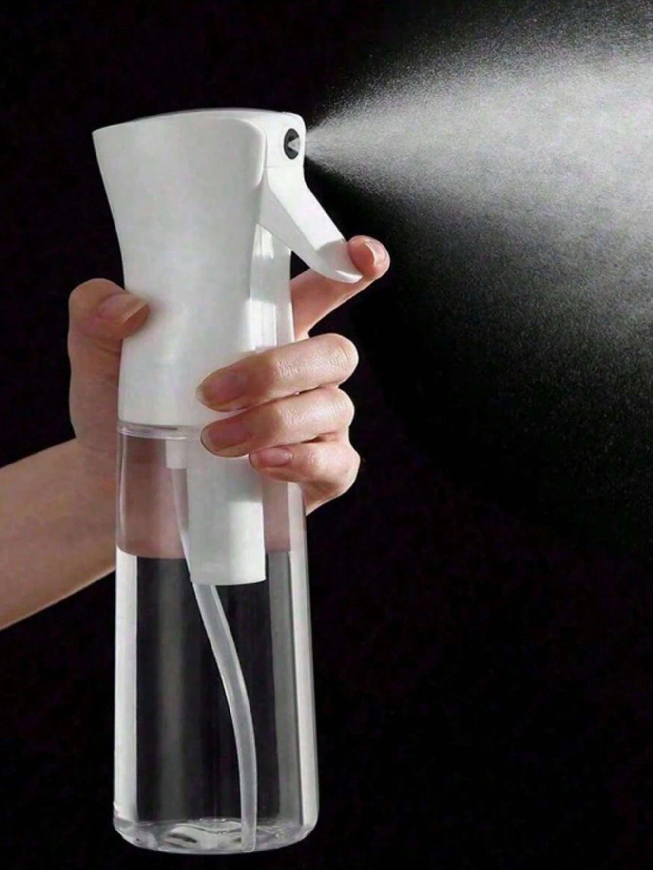 1pc Continuous Spray Bottle- Ultra Fine Mist Sprayer, Suitable For Hair Care, Home Cleaning, Plant Care, Household Items (1 Pack), Handheld Steam Iron Spray Bottle, Simple Bathroom Liquid Cleaner, Cl