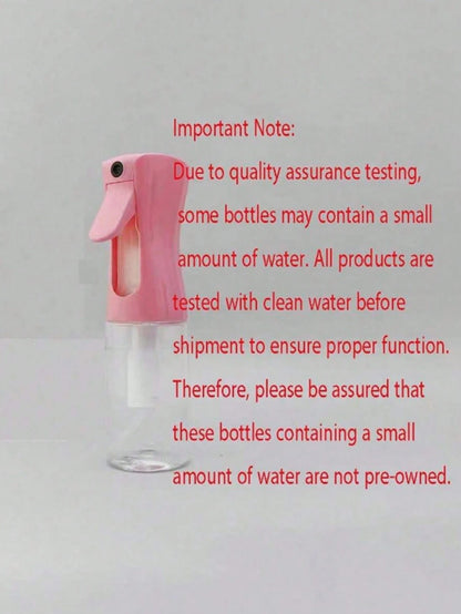 1pc Continuous Spray Bottle- Ultra Fine Mist Sprayer, Suitable For Hair Care, Home Cleaning, Plant Care, Household Items (1 Pack), Handheld Steam Iron Spray Bottle, Simple Bathroom Liquid Cleaner, Cl