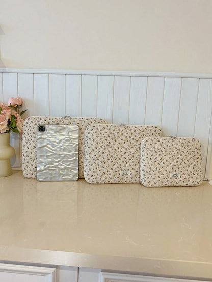 1pc Corduroy Laptop Sleeve, Fits 11"/13"/15" Laptops, Leopard Print Casual Unisex Protective Case, Compact & Portable, Can Be Used As Document Bag, Laptop Inner Sleeve, Laptop Carrying Bag, Suitable F