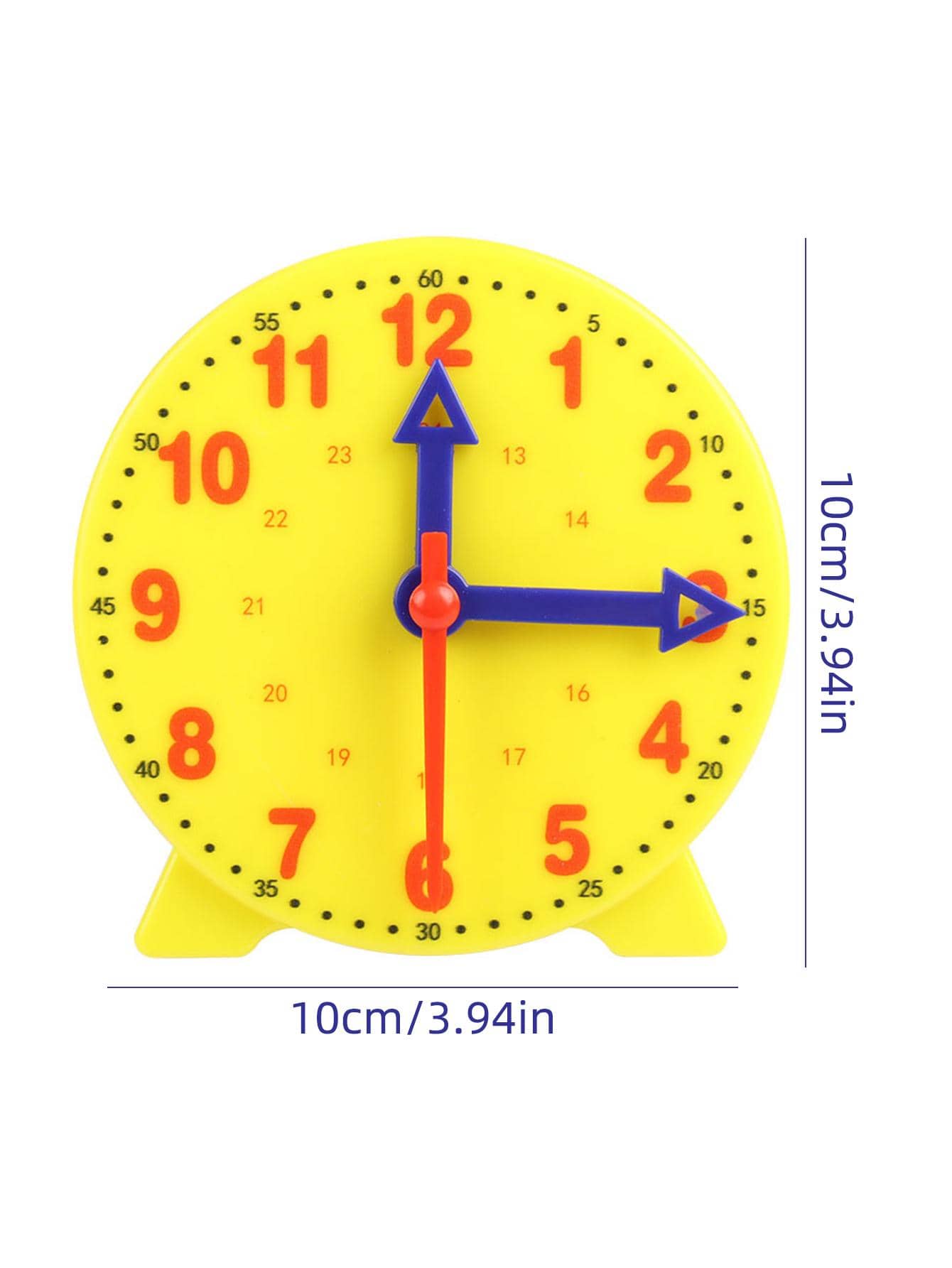 1pc Digital Pattern Time Teaching Clock Model, Simple Multifunctional Teaching Model, Suitable For Preschoolers And Children Learning, Back To School Supplies