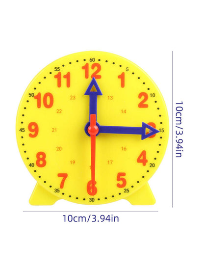 1pc Digital Pattern Time Teaching Clock Model, Simple Multifunctional Teaching Model, Suitable For Preschoolers And Children Learning, Back To School Supplies